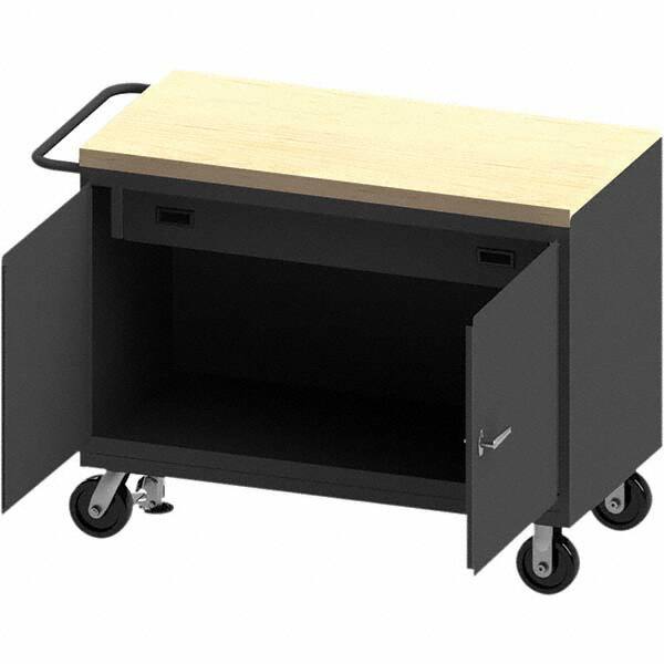 Durham - Mobile Work Benches Type: Cabinet Bench Length: 54-1/8 (Inch) - Americas Industrial Supply