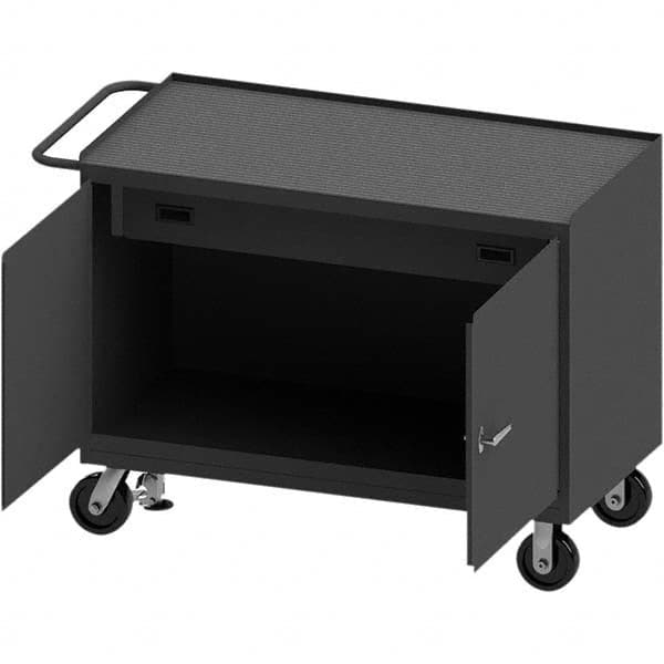 Durham - Mobile Work Benches Type: Cabinet Bench Length: 54-1/8 (Inch) - Americas Industrial Supply