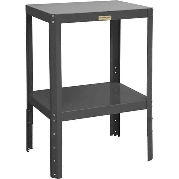 Durham - Stationary Work Benches, Tables Type: Machine Work Table Top Material: 16 Gauge Steel - Americas Industrial Supply