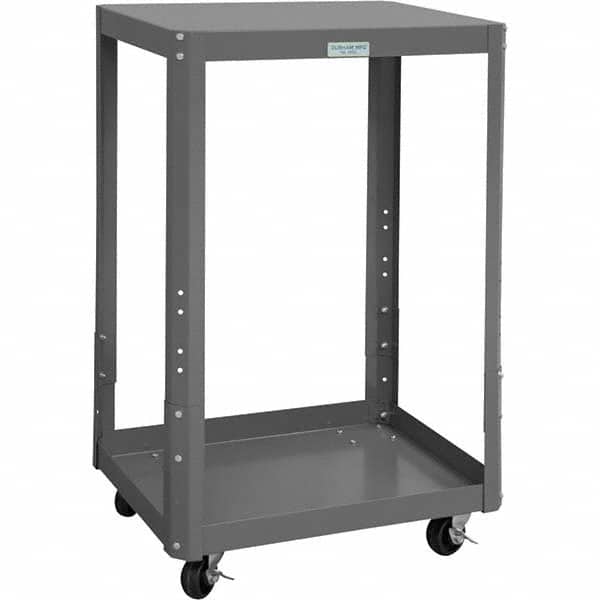 Durham - Stationary Work Benches, Tables Type: Machine Work Table Top Material: 16 Gauge Steel - Americas Industrial Supply