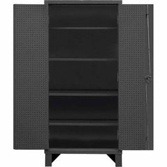 Durham - 4 Shelf Pegboard Storage Cabinet - Americas Industrial Supply