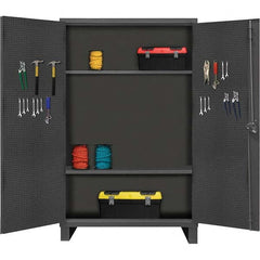 Durham - 2 Shelf Pegboard Storage Cabinet - Americas Industrial Supply