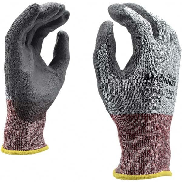 Cordova - Size L (9), ANSI Cut Lvl A4, ANSI Puncture Lvl 4, ANSI Abrasion Lvl 5, Polyurethane Coated Cut & Puncture Resistant Gloves - Americas Industrial Supply