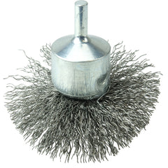 3″ Circular Flared Crimped Wire End Brush, .014″ Steel Fill - Americas Industrial Supply