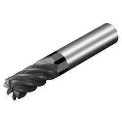 Sandvik Coromant - 1" Diam 7 Flute Solid Carbide 0.03" Corner Radius End Mill - Exact Industrial Supply