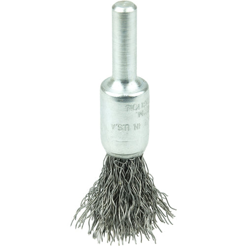 3/8″ Steel Fill Crimped Wire End Brush, .0118″ Steel Fill - Americas Industrial Supply