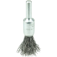 3/8″ Steel Fill Crimped Wire End Brush, .0118″ Steel Fill - Americas Industrial Supply