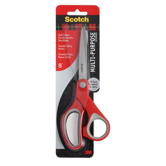 3M - Scissors & Shears; Blade Material: Stainless Steel ; Applications: Multi-Purpose ; Handle Material: Plastic ; Length of Cut (Inch): 8 ; Handle Style: Comfort Grip ; Overall Length Range: 6" - Exact Industrial Supply