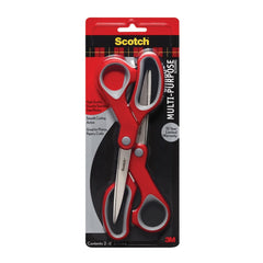 3M - Scissors & Shears; Blade Material: Stainless Steel ; Applications: Multi-Purpose ; Handle Material: Plastic ; Length of Cut (Inch): 8 ; Handle Style: Comfort Grip ; Overall Length Range: 6" - Exact Industrial Supply