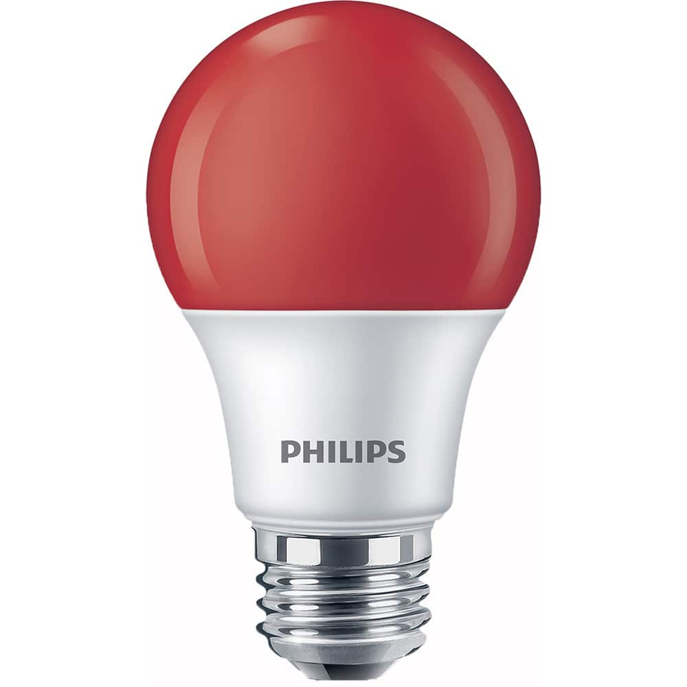 Philips - Lamps & Light Bulbs; Lamp Technology: LED ; Lamps Style: Residential/Office ; Lamp Type: A19 ; Wattage Equivalent Range: 1-19 ; Actual Wattage: 8 ; Base Style: Medium Screw - Exact Industrial Supply