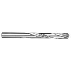 ‎P Dia. x 0.323″ Shank × 2-3/8″ Flute Length × 3-3/4″ OAL, 5xD, 118°, Uncoated, 2 Flute, External, Round Solid Carbide Drill