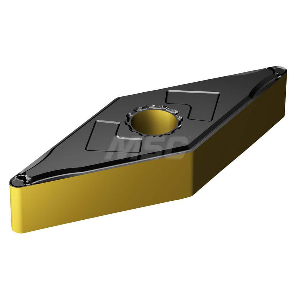 VNMG332-LC 4425 Carbide Turning Insert Al2O3/TiN/TiCN Finish, Neutral, 3/8″ Inscribed Circle, 0.0313″ Corner Radius, 3/16″ Thick, 35° Diamond