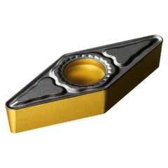 VCMT222-PM 4415 Carbide Turning Insert Al2O3/TiN/TiCN Finish, Neutral, 1/4″ Inscribed Circle, 0.0313″ Corner Radius, 1/8″ Thick, 35° Triangle