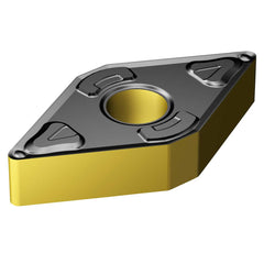 Turning Insert:  DNMG 15 04 04-XF 4425,  Solid Carbide TiCN, Al2O3 & TiN Finish,  Neutral,  0.0156″ Corner Radius,  N/A Diamond 55 ™,  Series  DNMG-XF