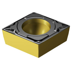 Turning Insert:  CPMT 06 02 04-PF 4425,  Solid Carbide TiCN, Al2O3 & TiN Finish,  Neutral,  0.0156″ Corner Radius,  N/A Diamond 80 ™,  Series  CPMT-PF