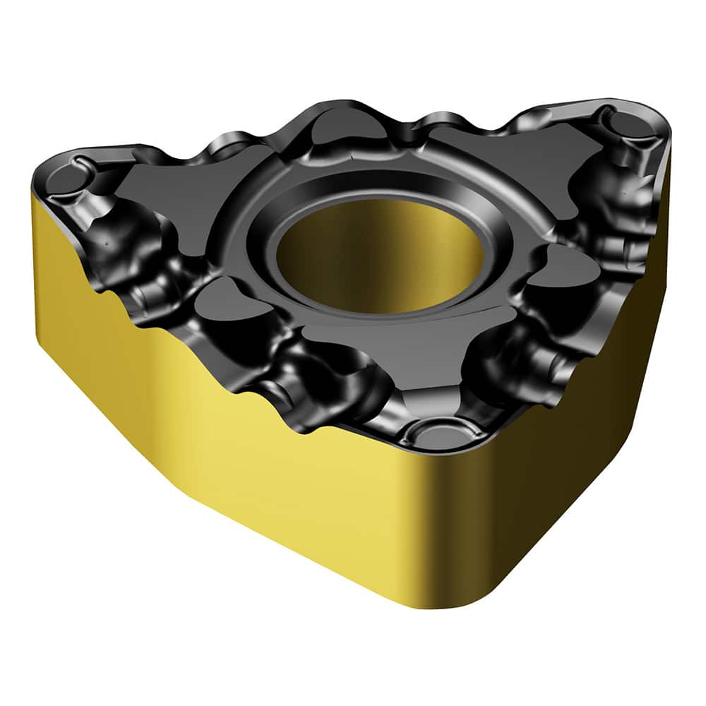 WNMG331-PF 4415 Carbide Turning Insert Al2O3/TiN/TiCN Finish, Neutral, 3/8″ Inscribed Circle, 0.0156″ Corner Radius, 3/16″ Thick, 80° Triangle