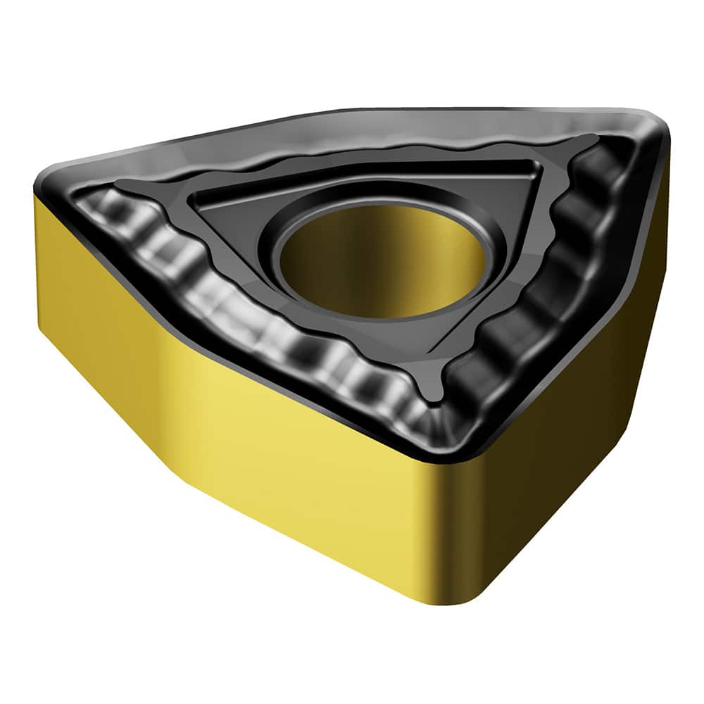 WNMG333-QM 4415 Carbide Turning Insert Al2O3/TiN/TiCN Finish, Neutral, 3/8″ Inscribed Circle, 0.0469″ Corner Radius, 3/16″ Thick, 80° Triangle