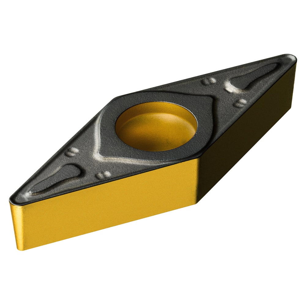 VBMT333-PR 4415 Carbide Turning Insert Al2O3/TiN/TiCN Finish, Neutral, 3/8″ Inscribed Circle, 0.0469″ Corner Radius, 3/16″ Thick, 35° Diamond