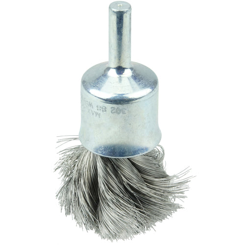 3/4″ Diameter - Knot Type Steel Wire End Brush - Americas Industrial Supply