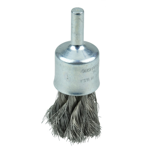 1/2″ Knot Wire End Brush, .0104″ Stainless Steel Fill - Americas Industrial Supply