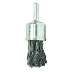 1/2″ Diameter - Knot Type Steel Wire End Brush - Americas Industrial Supply