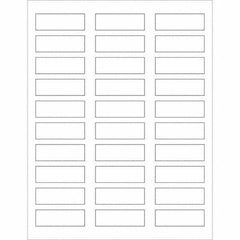 Tape Logic - Pack of (30), 100 Sheet 2-1/4" x 3/4" White Permanent Acrylic Laser Labels - Americas Industrial Supply