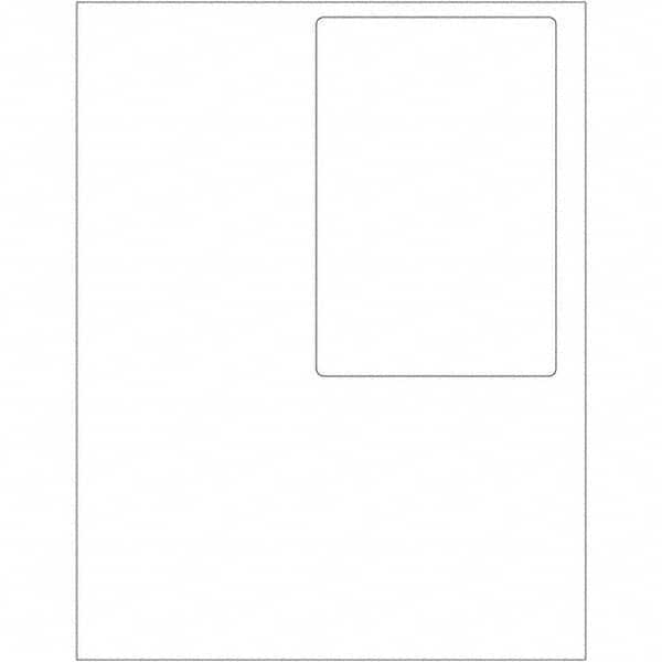 Tape Logic - Pack of (100) 4" x 6" White Paper Laser Labels - Americas Industrial Supply