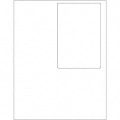 Tape Logic - Pack of (100) 4" x 6" White Paper Laser Labels - Americas Industrial Supply