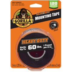 Gorilla Black Heavy Duty Mounting Tape XL 120″