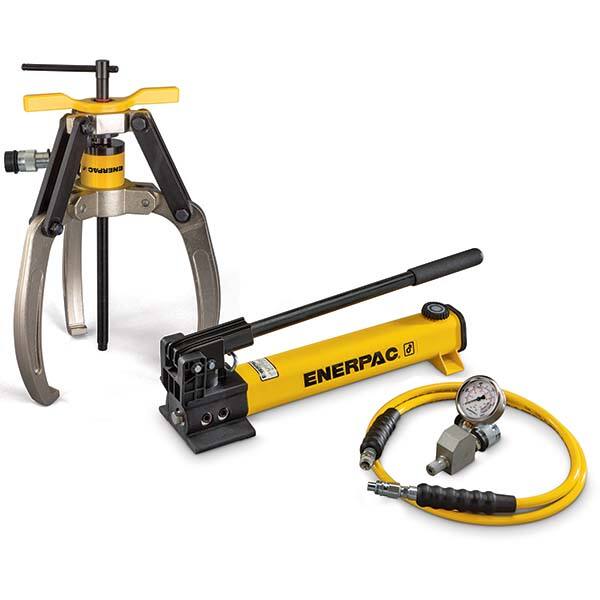 Enerpac - Puller & Separator Sets Type: Hydraulic Puller Set Maximum Spread (Inch): 4.921875 - Americas Industrial Supply