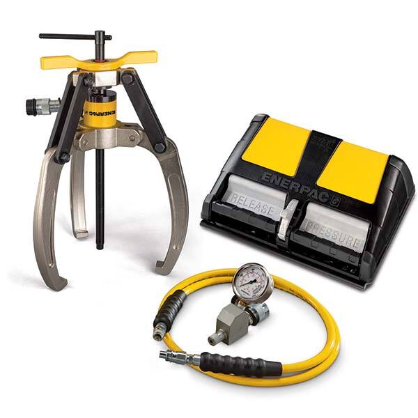 Enerpac - Puller & Separator Sets Type: Hydraulic Puller Set Maximum Spread (Inch): 3.3125 - Americas Industrial Supply