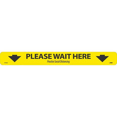 NMC - Adhesive Backed Floor Signs Message Type: COVID-19 Graphic Type: None - Americas Industrial Supply