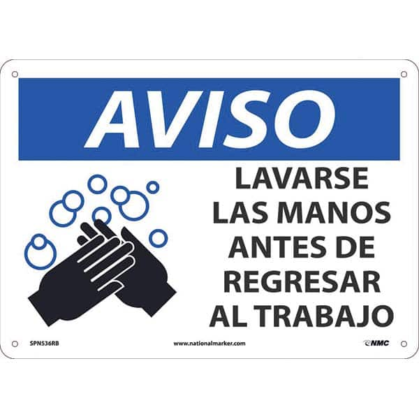 NMC - Safety Signs Message Type: COVID-19 Message or Graphic: Message & Graphic - Americas Industrial Supply