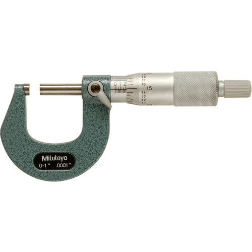 0-1″ Measuring Range-0.0001″ Graduation - Ratchet Thimble - Carbide Face - Outside Micrometer - Americas Industrial Supply