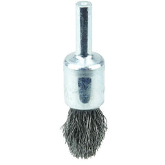 1/2″ Controlled Flare Crimped Wire End Brush, .0104″ Steel Fill - Americas Industrial Supply
