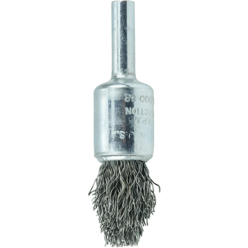 1/2″ Controlled Flare Crimped Wire End Brush, .014″ Steel Fill - Americas Industrial Supply