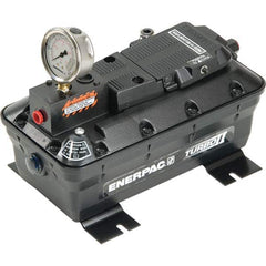 Enerpac - Power Hydraulic Pumps & Jacks Type: Air-Hydraulic Oil Capacity: 120 cu. in. - Americas Industrial Supply