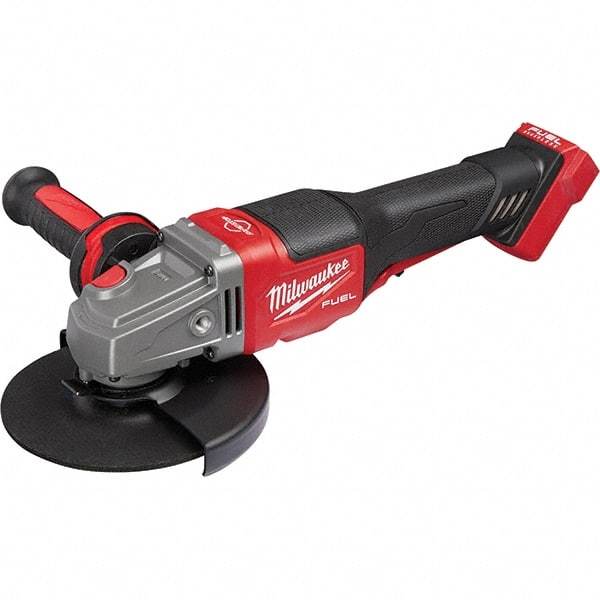 Milwaukee Tool - 4-1/2 - 6" Wheel Diam, 9,000 RPM, Cordless Angle & Disc Grinder - 5/8-11 Spindle, 18 Volts, Side Exhaust - Americas Industrial Supply