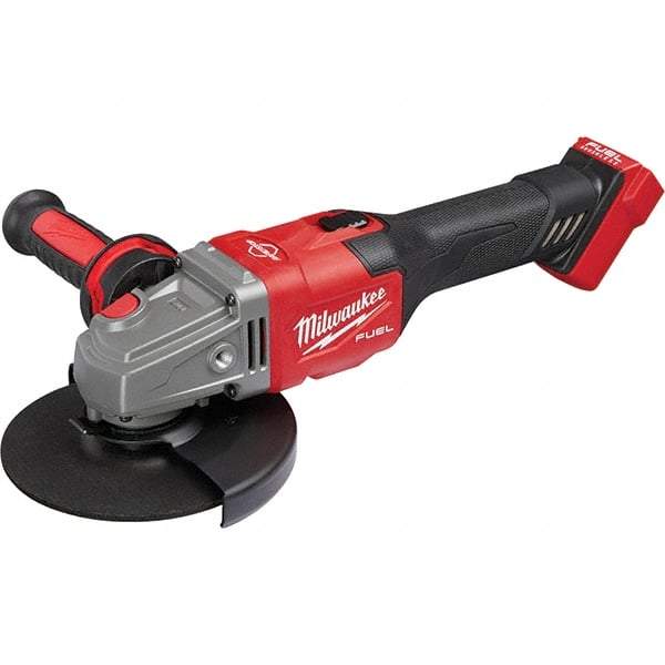 Milwaukee Tool - 4-1/2 - 6" Wheel Diam, 9,000 RPM, Cordless Angle & Disc Grinder - 5/8-11 Spindle, 18 Volts, Side Exhaust - Americas Industrial Supply