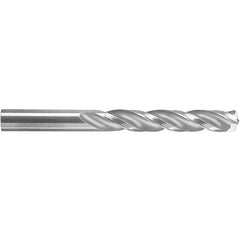 ‎#28 Dia. × 0.1405″ Shank × 1-3/8″ Flute Length × 2-1/2″ OAL, 5xD, 150°, Uncoated, 3 Flute, External, Round Solid Carbide Drill - Exact Industrial Supply