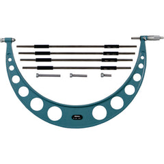16″-20″ Measuring Range-0.001″ Graduation - Ratchet Thimble - Carbide Face - Interchangeable Anvil Micrometer - Americas Industrial Supply