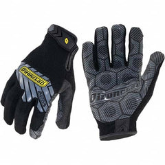 ironCLAD - Size XL (10), ANSI Cut Lvl A1, Abrasion Lvl 5, Silicone Coated Cut Resistant Gloves - 9.25" Long, Uncoated, Unlined, Hook & Loop Cuff, Black, Paired - Americas Industrial Supply