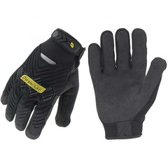 ironCLAD - Size 2XL (11), ANSI Cut Lvl A2, Abrasion Lvl 3, Cut Resistant Gloves - 9.5" Long, Uncoated, Unlined, Hook & Loop Cuff, Black, Paired - Americas Industrial Supply