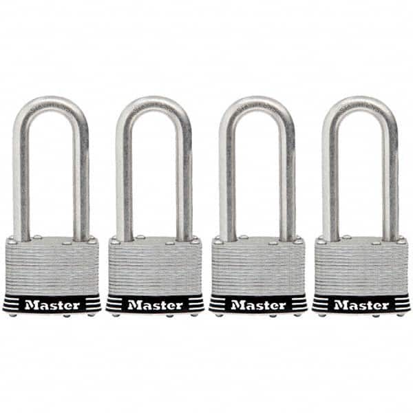 Master Lock - Padlocks Keyed: Alike Shackle Clearance: 2-1/2 (Inch) - Americas Industrial Supply