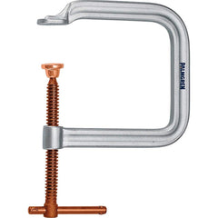 Palmgren - C-Clamps; Clamp Type: C-Style ; Application Strength: Regular-Duty ; Throat Depth Style: Extra Deep Throat ; Clamp Material: Steel ; Maximum Opening Capacity (Inch): 6 ; Minimum Opening Capacity (Inch): 0 - Exact Industrial Supply