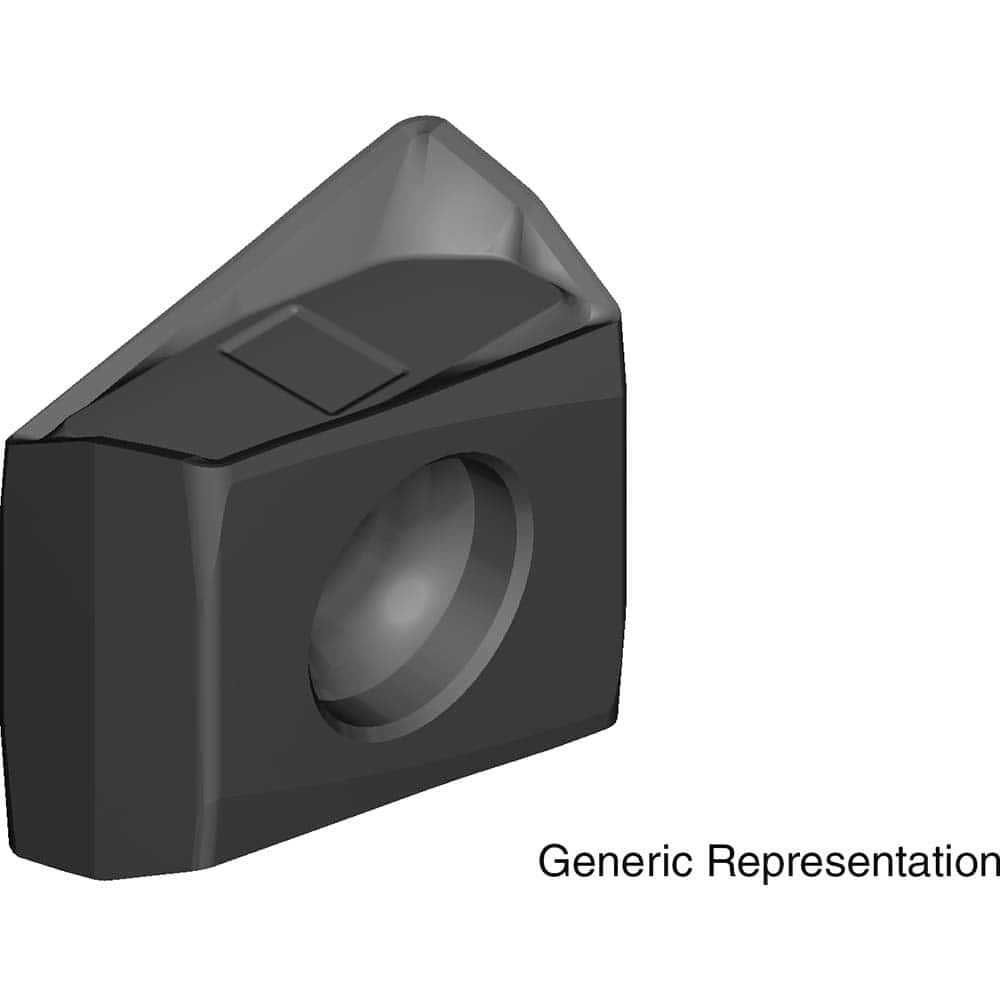 LNEX130604PNERL ACK200 Carbide Milling Insert Al2O3/TiCN Finish, 10.8mm Thick x 13mm Wide