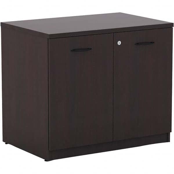 ALERA - 1 Shelf Sliding Door Storage Cabinet - Americas Industrial Supply