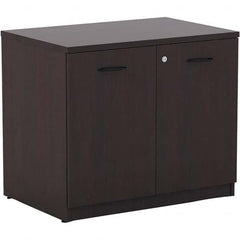 ALERA - 1 Shelf Sliding Door Storage Cabinet - Americas Industrial Supply