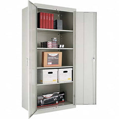 ALERA - 4 Shelf Locking Storage Cabinet - Americas Industrial Supply