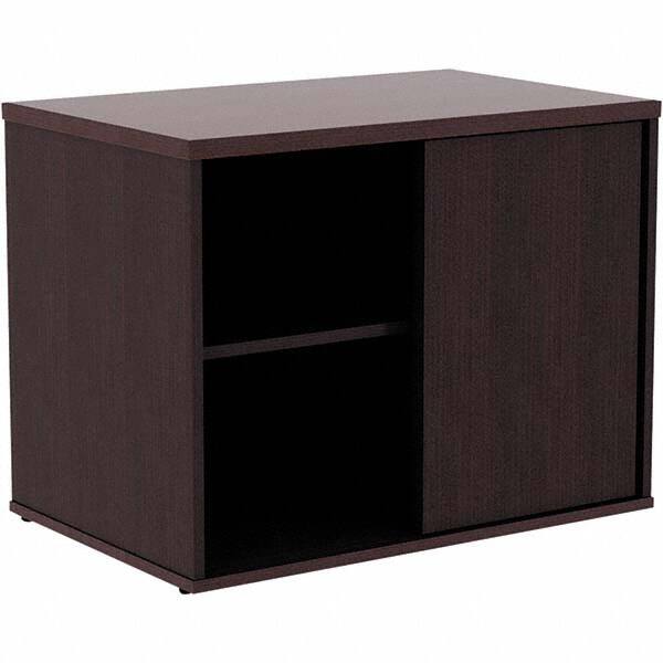 ALERA - 1 Shelf Sliding Door Storage Cabinet - Americas Industrial Supply